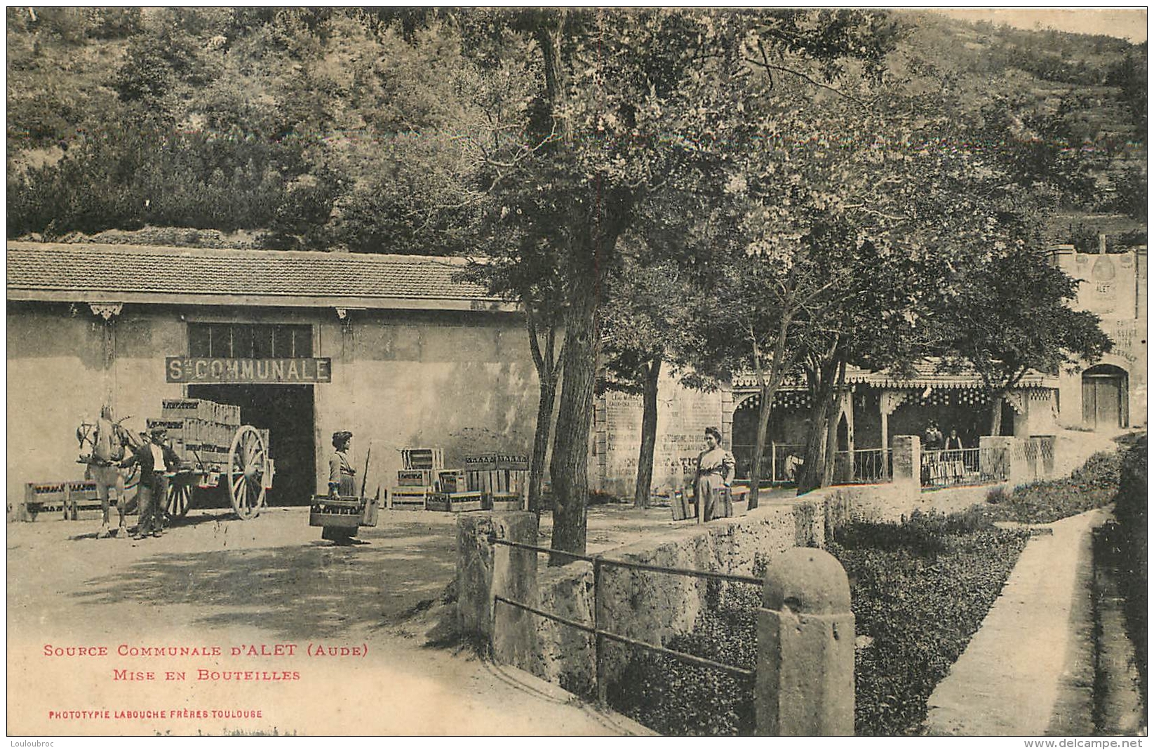 ALET SOURCE COMMUNALE MISE EN BOUTEILLES  EDTION LABOUCHE FRERES - Autres & Non Classés