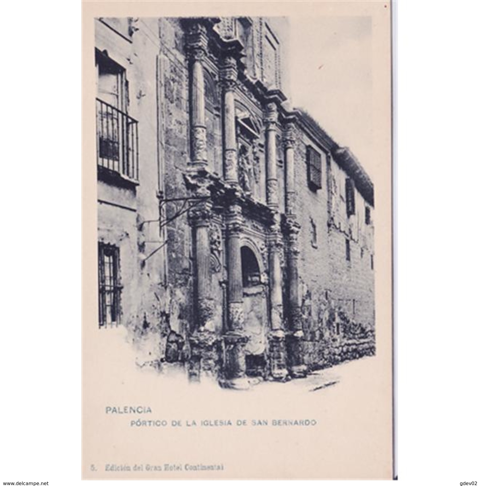 PLNCTPA140-LFTD8804.Tarjeta Postal DE PALENCIA.Edificios,puerta De La IGLESIA DE SAN BERNARDO  En PALENCIA - Palencia