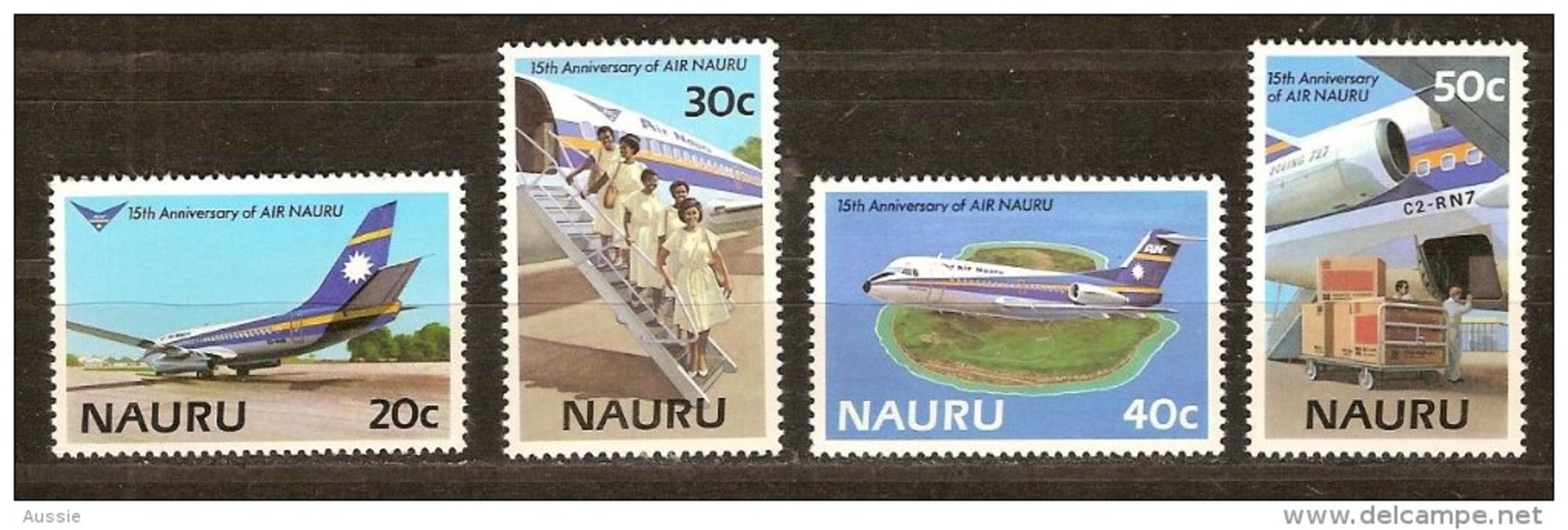 Nauru 1985 Yvertn° 301-304  *** MNH Cote 6 €  Avions Vliegtuigen Airplanes - Nauru
