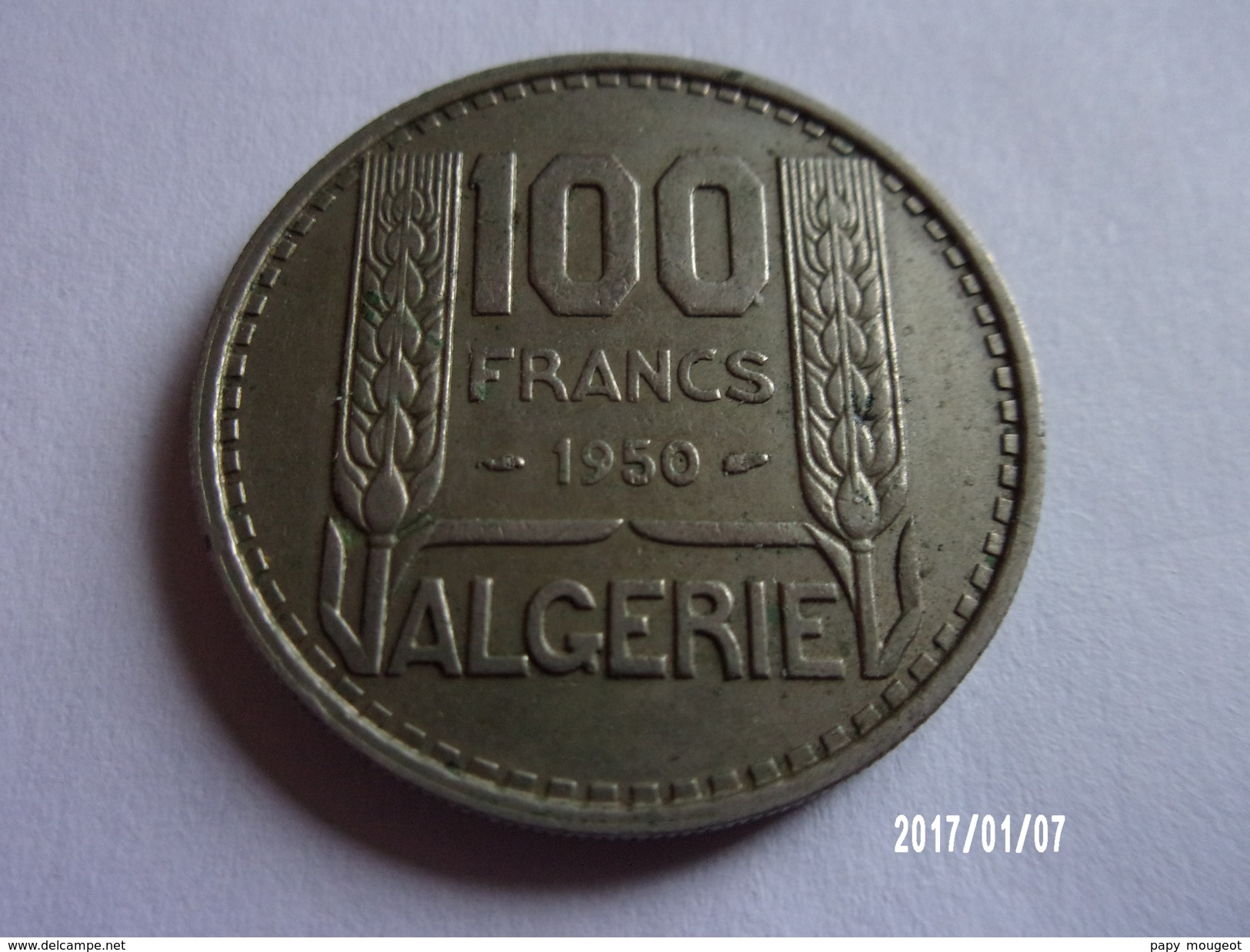 100 Francs KM 93 1950 - Argelia