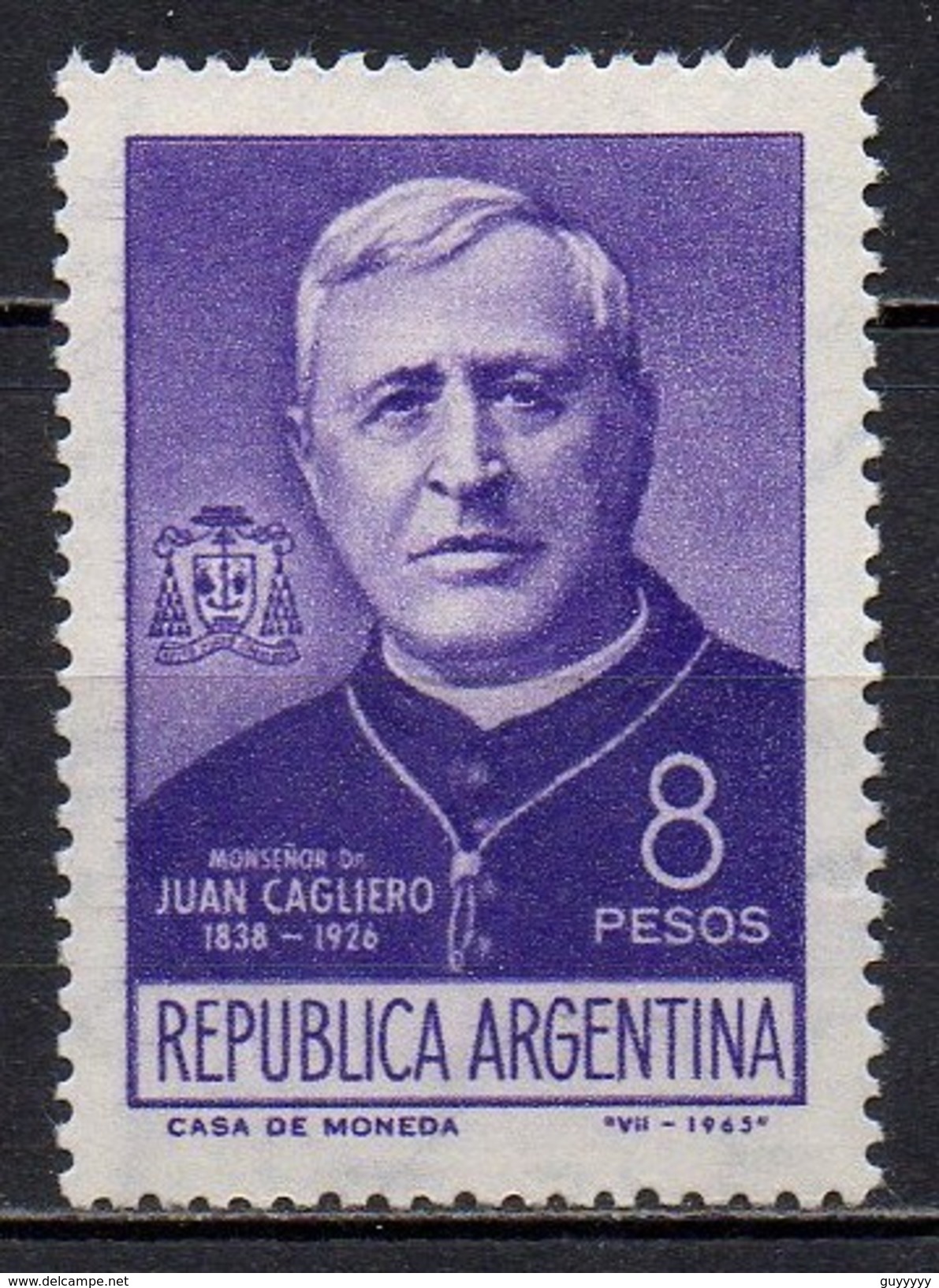 Argentine - 1965 - Yvert N° 717 ** - Mgr Juan Cagliero - Ongebruikt