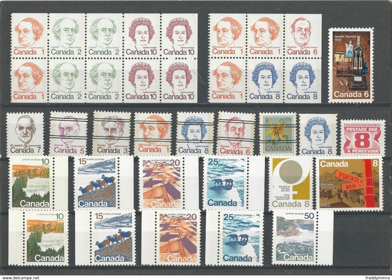 Canada: 1 Lot De Timbres Divers ** - Collections