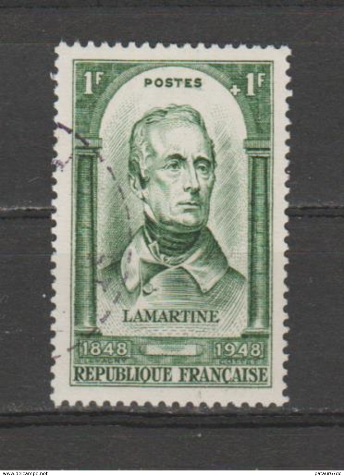 FRANCE / 1948 / Y&T N° 795 : Lamartine - Choisi - Cachet Rond - Oblitérés