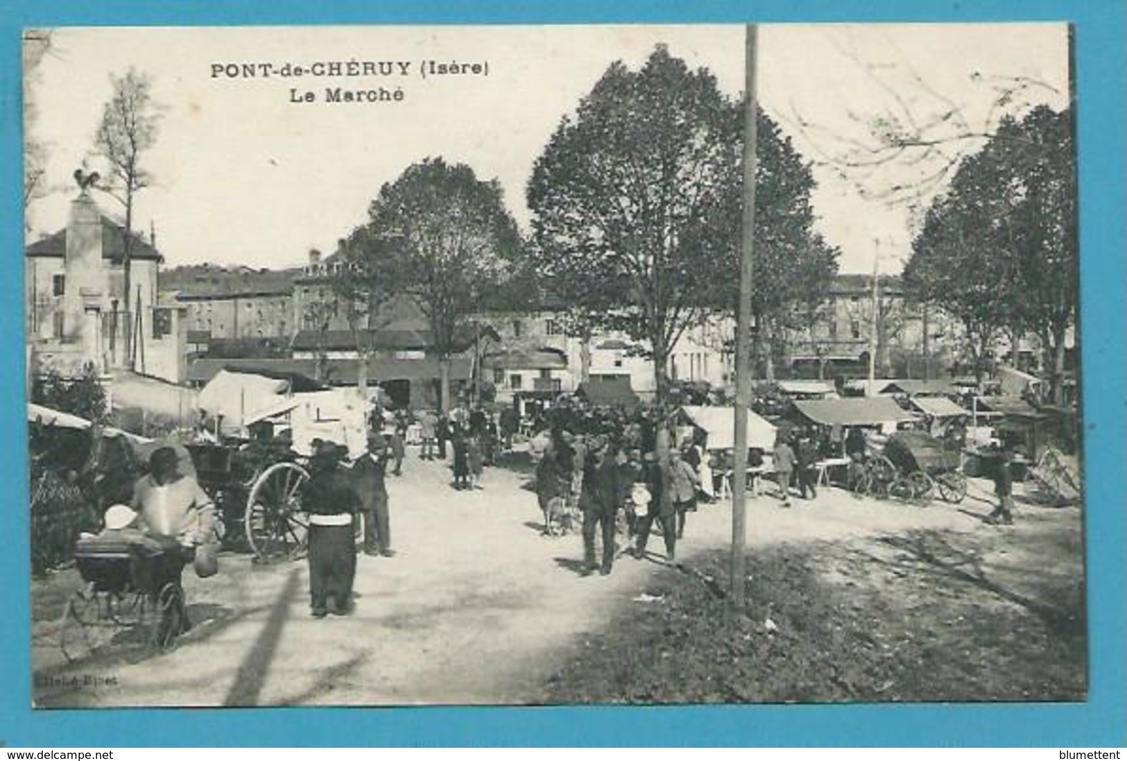 CPA Le Marché PONT-DE-CHERUY 38 - Pont-de-Chéruy