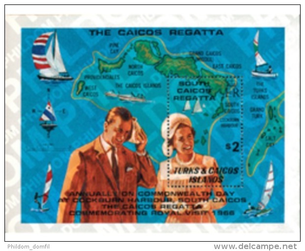 Ref. 48113 * MNH * - TURKS AND CAICOS Islands. 1980. REGATTA . REGATA - Coquillages