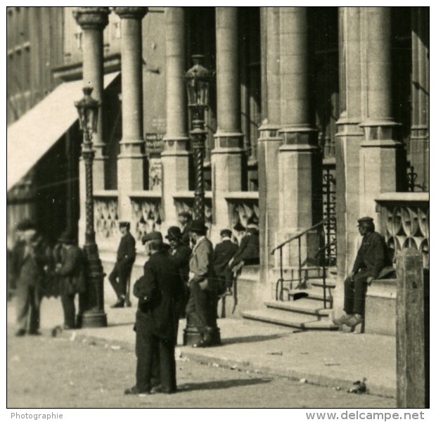 Belgique Bruxelles Brussels Maison Du Roi Ancienne Photo Stereo NPG 1900 - Stereoscopic