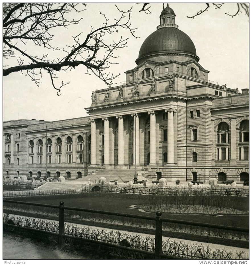 Allemagne Munich Musée De L'Armée München Ancienne Photo Stereo NPG 1900 - Stereoscopic