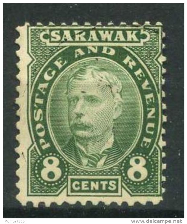 SARAWAK (  POSTE ) : Y&amp;T  N° 34  TIMBRE  NEUF  AVEC  TRACE  DE  CHARNIERE   , A  VOIR . - Sarawak (...-1963)