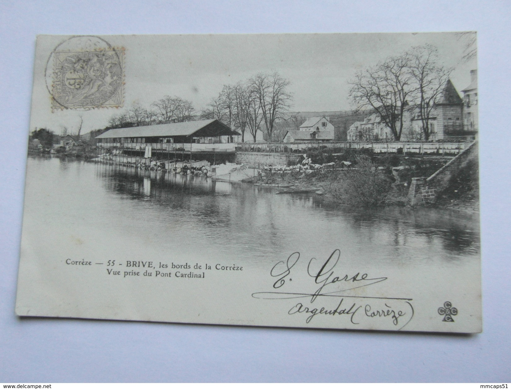 BRIVE   Les Bords De La Correze Vue Prise Du Pont Cardinal   Lavoir   19 Correze - Autres & Non Classés