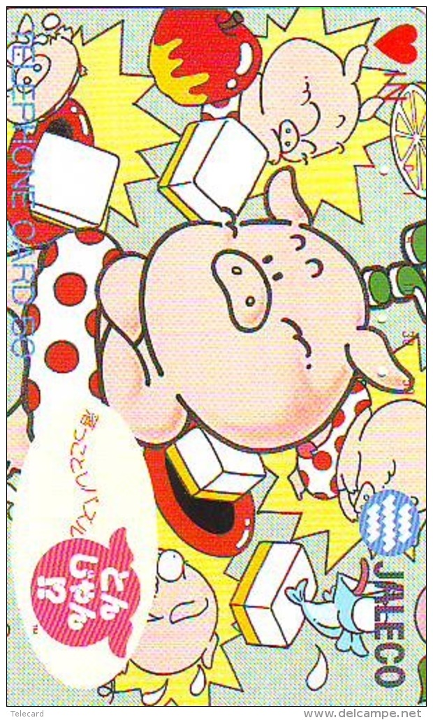 Télécarte JAPON * ZODIAQUE * COCHON (527) PIG Japan Phonecard Telefonkarte * STERNZEIGEN * HOROSCOPE - Zodiaque
