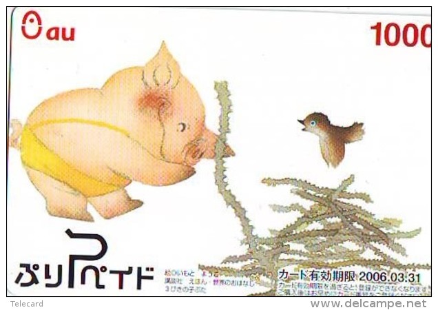 Télécarte JAPON * ZODIAQUE * COCHON (544) PIG Japan Phonecard Telefonkarte * SCHWEIN * STERNZEIGEN * HOROSCOPE - Zodiaque