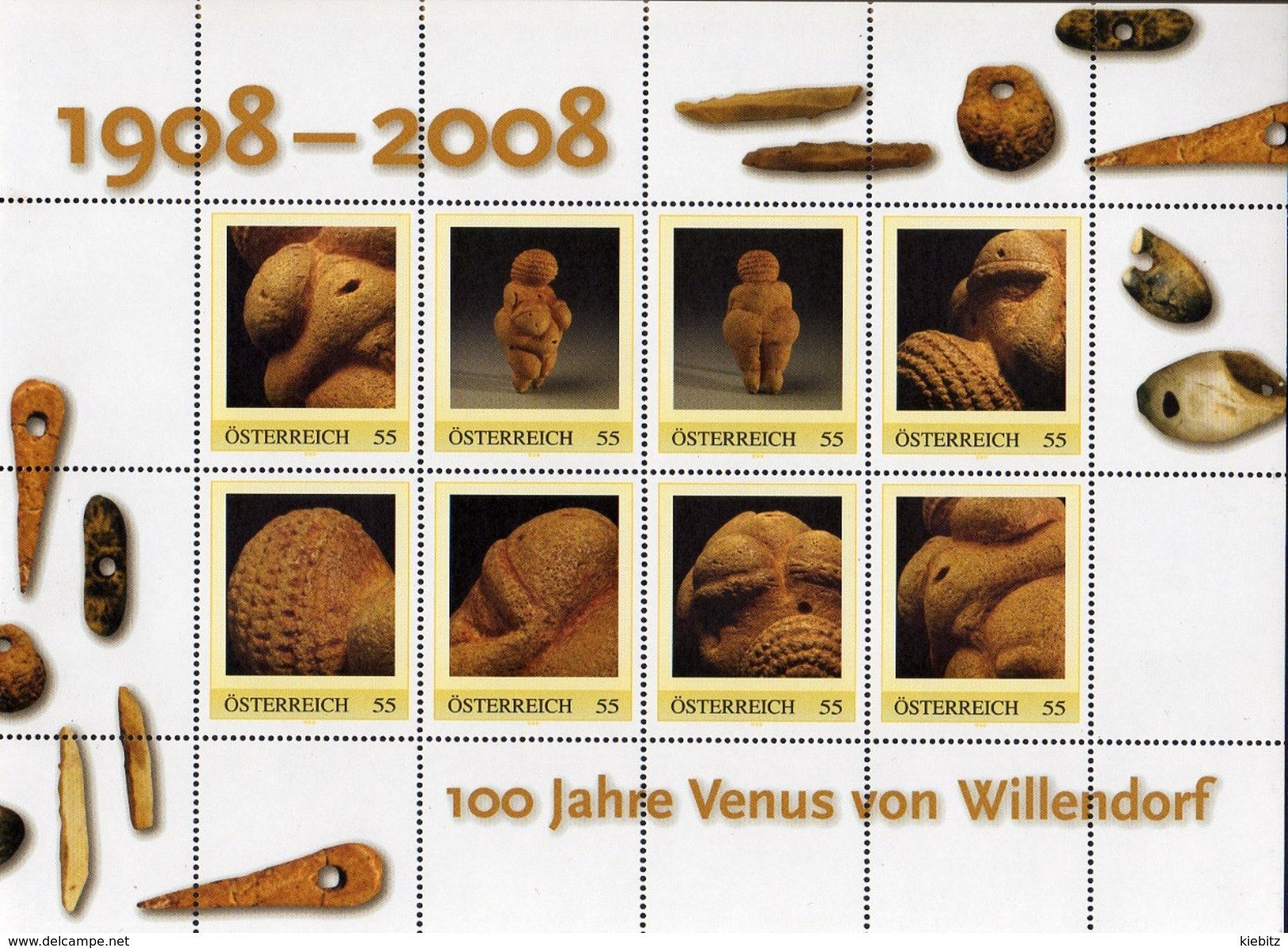 ÖSTERREICH 2008 ** Venus Von Willendorf - Weltkulturerbe - PM Personalized Stamps MNH - Archäologie