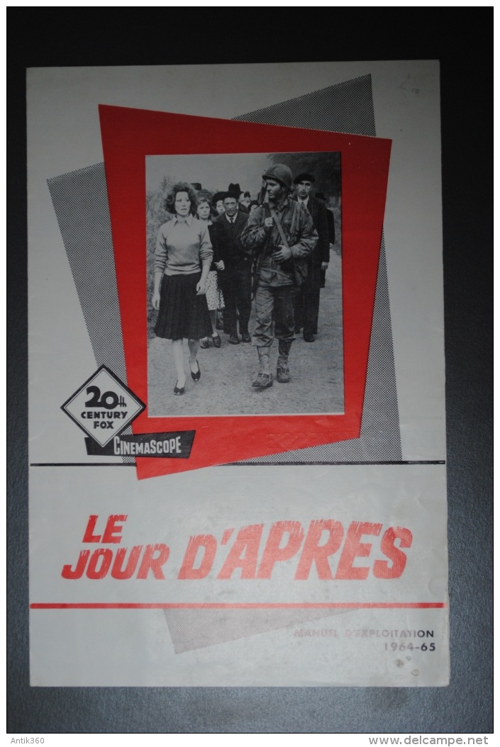 Manuel D'exploitation Le Jour D'Après D-DAY Débarquement WW2 39-45 - Publicité Cinématographique