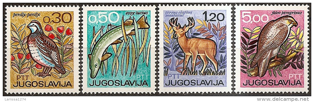 YUGOSLAVIA 1967 International Hunting And Fishing Year Set MNH - Unused Stamps