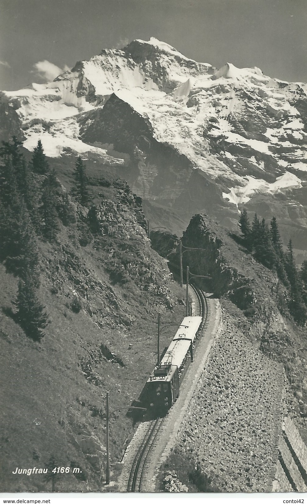 SUISSE ALPES SWIZTERLAND JUNGFRAUBAHN TRAIN CHEMIN DE FER CREMAILLERE INTERLAKEN - Altri & Non Classificati