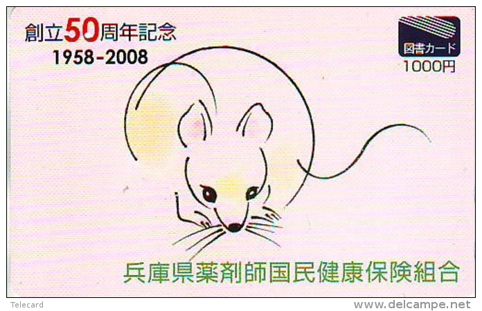 Télécarte JAPON * ZODIAQUE * SOURIS (443) MOUSE HOROSCOPE * PHONECARD JAPAN * MAUS * TELEFONKARTE STERNZEICHEN MUIS - Zodiaque