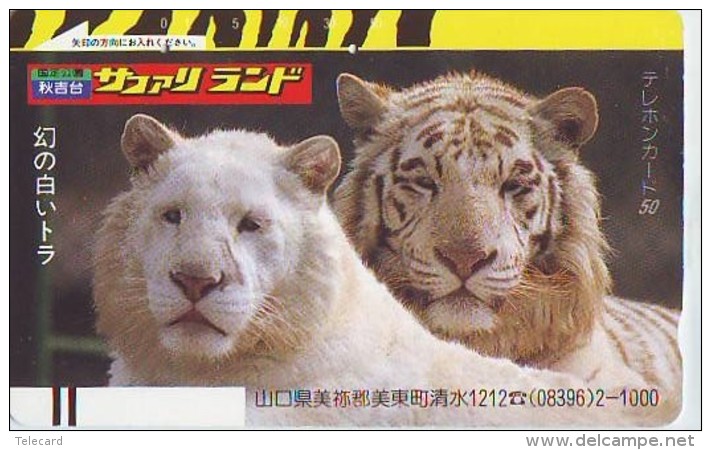 Télécarte JAPON * ZODIAQUE * TIGRE (656) TIGER * HOROSCOPE * PHONECARD JAPAN * FRONTBAR 330-2292 - Zodiaque