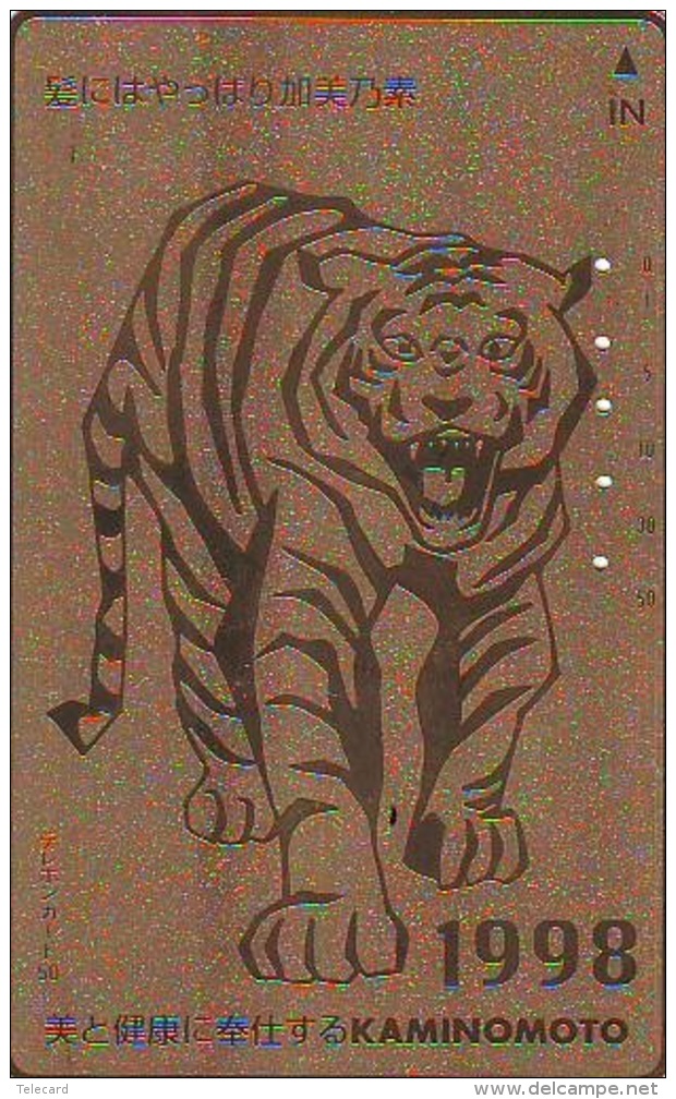 Télécarte  JAPON * ZODIAQUE * TIGRE (672) TIGER * HOROSCOPE * PHONECARD JAPAN * TELEFONKARTE STERNZEICHEN TIJGER - Zodiaque