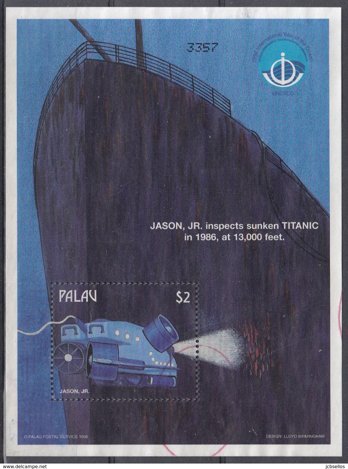 PALAU 1998 HB-58 USADO - Palau