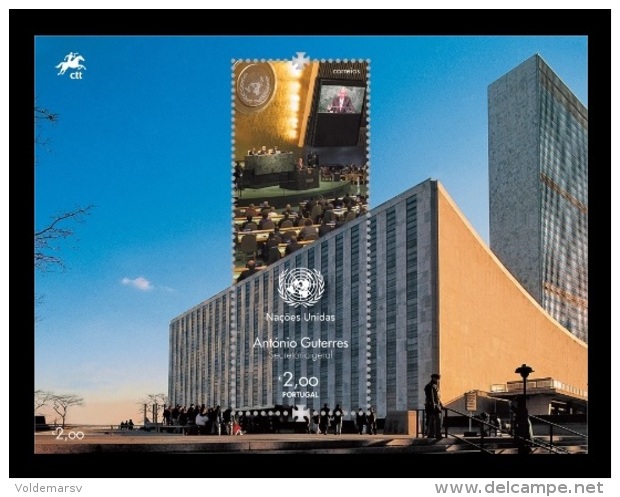 Portugal 2017 Mih. 4220 (Bl.405) Antonio Guterres - Secretary-General Of The United Nations MNH ** - Ungebraucht
