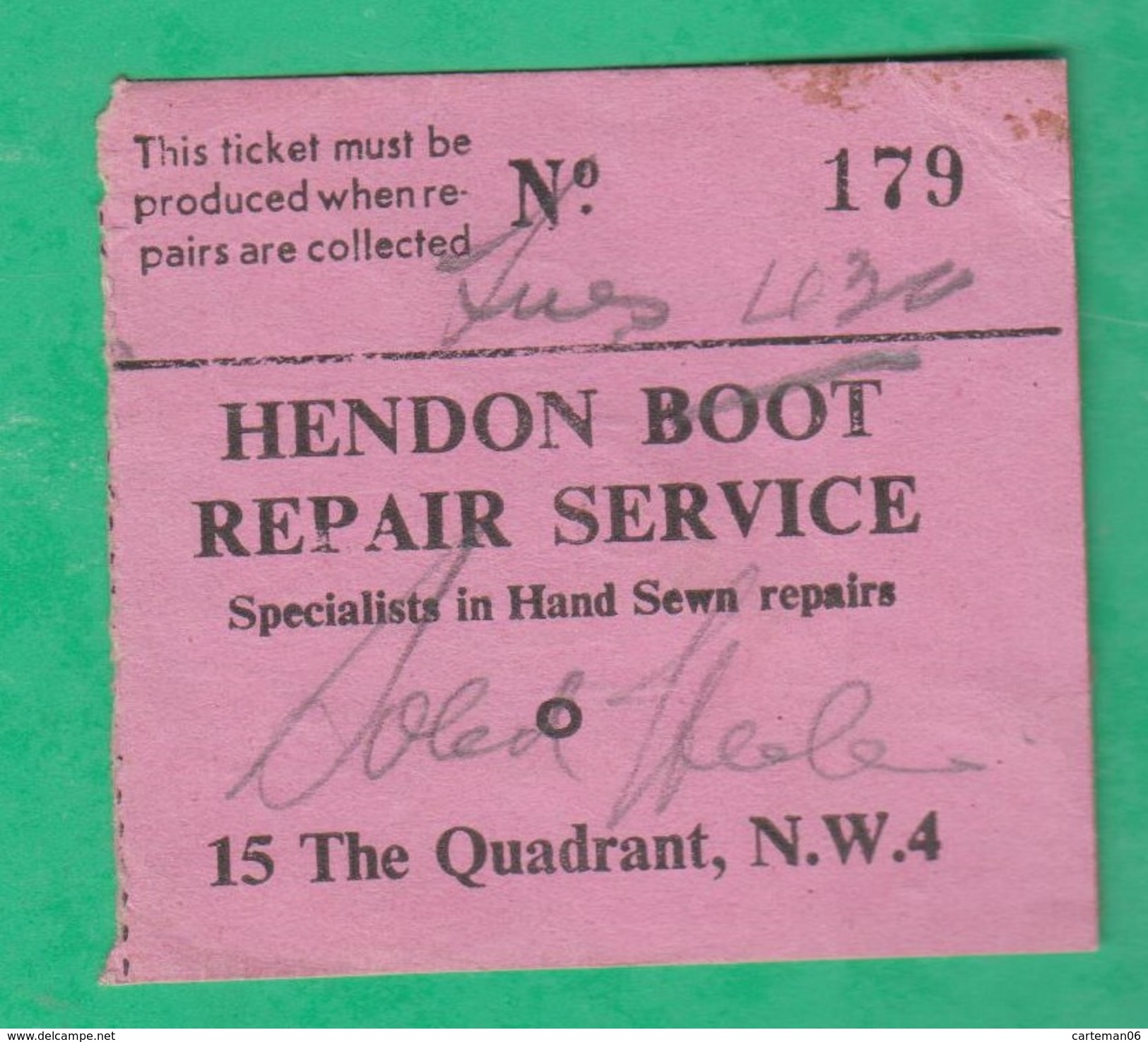 Ticket Couture - London 15 The Quadrant, N.W.4 - Hendon Boot Repair Service - Specialists In Hand Sewn Repairs - Reino Unido