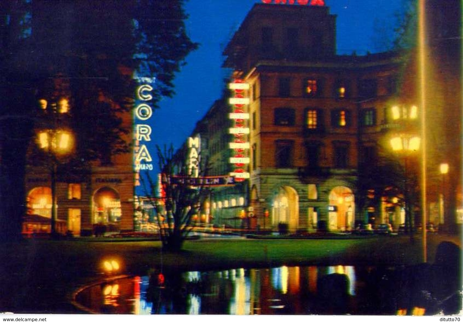 Torino - Notturno A Porta Nuova - Formato Grande Viaggiata - E - Stazione Porta Nuova