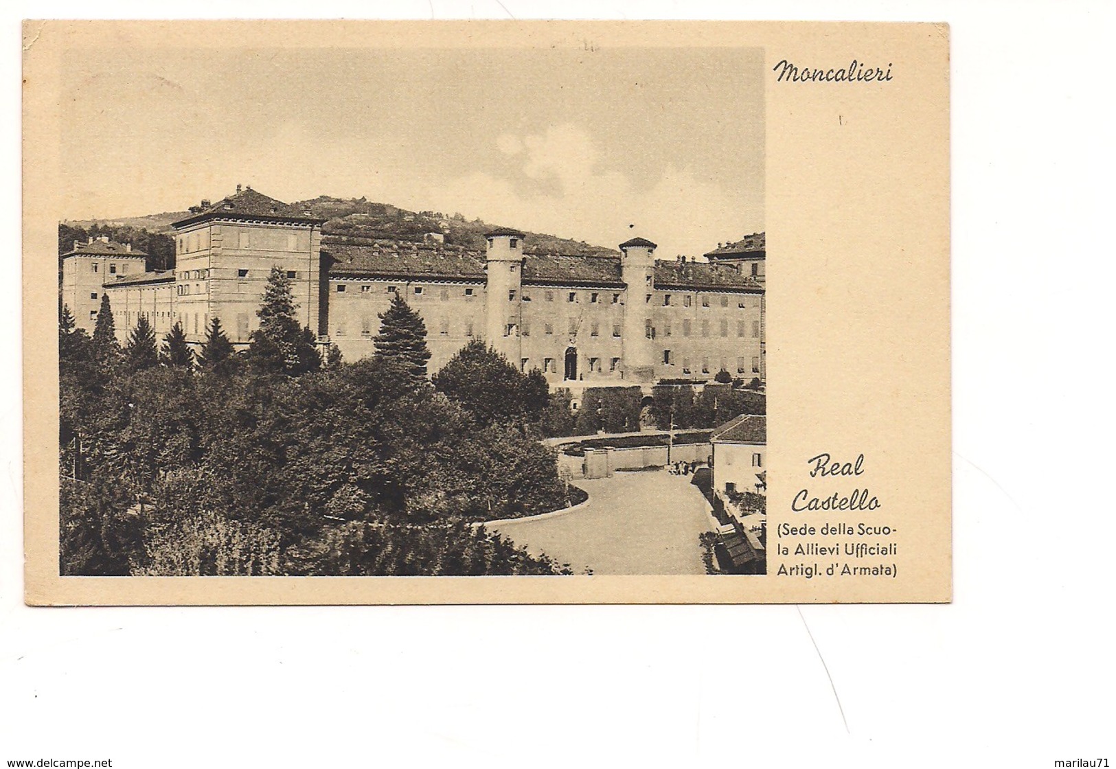 M3979 Piemonte MONCALIERI TORINO 1937 VIAGGIATA - Moncalieri