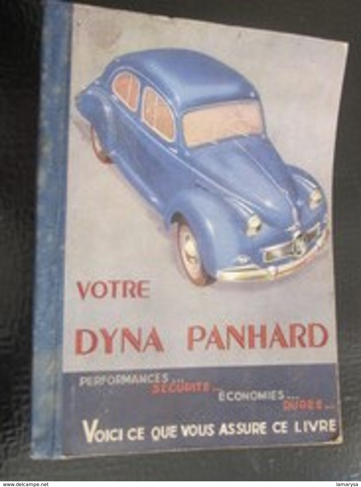 1954 DYNA PANHARD  LEVASSOR MANUEL NOTICE D'ENTRETIEN ORIGINAL VOITURE AUTOMOBILE-sécurité-durée-Faire Défiler Les Scans - Auto's