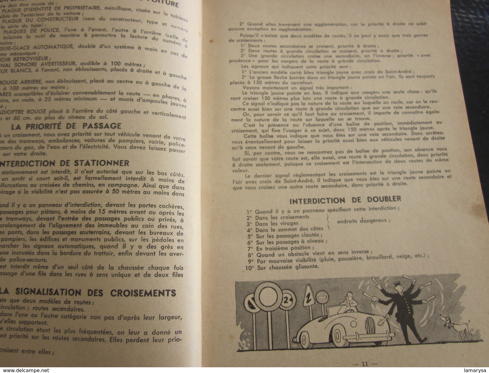 1954 DYNA PANHARD  LEVASSOR MANUEL NOTICE D'ENTRETIEN ORIGINAL VOITURE AUTOMOBILE-sécurité-durée-Faire défiler les scans