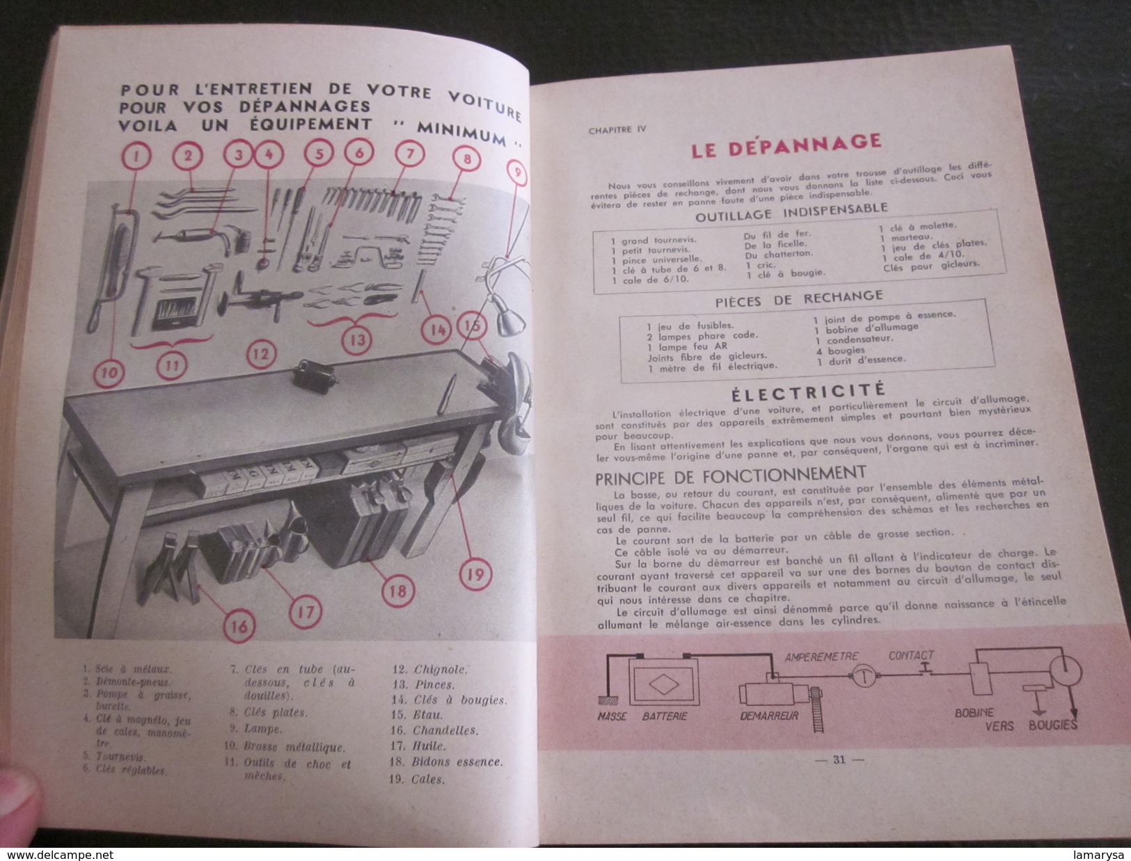 1954 DYNA PANHARD  LEVASSOR MANUEL NOTICE D'ENTRETIEN ORIGINAL VOITURE AUTOMOBILE-sécurité-durée-Faire défiler les scans