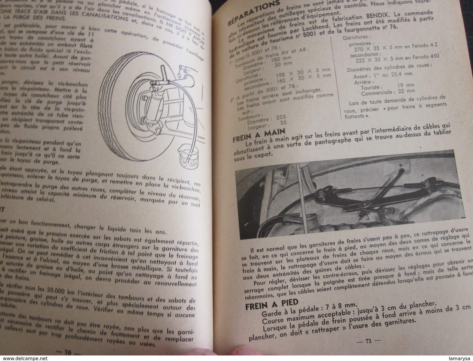 1954 DYNA PANHARD  LEVASSOR MANUEL NOTICE D'ENTRETIEN ORIGINAL VOITURE AUTOMOBILE-sécurité-durée-Faire défiler les scans