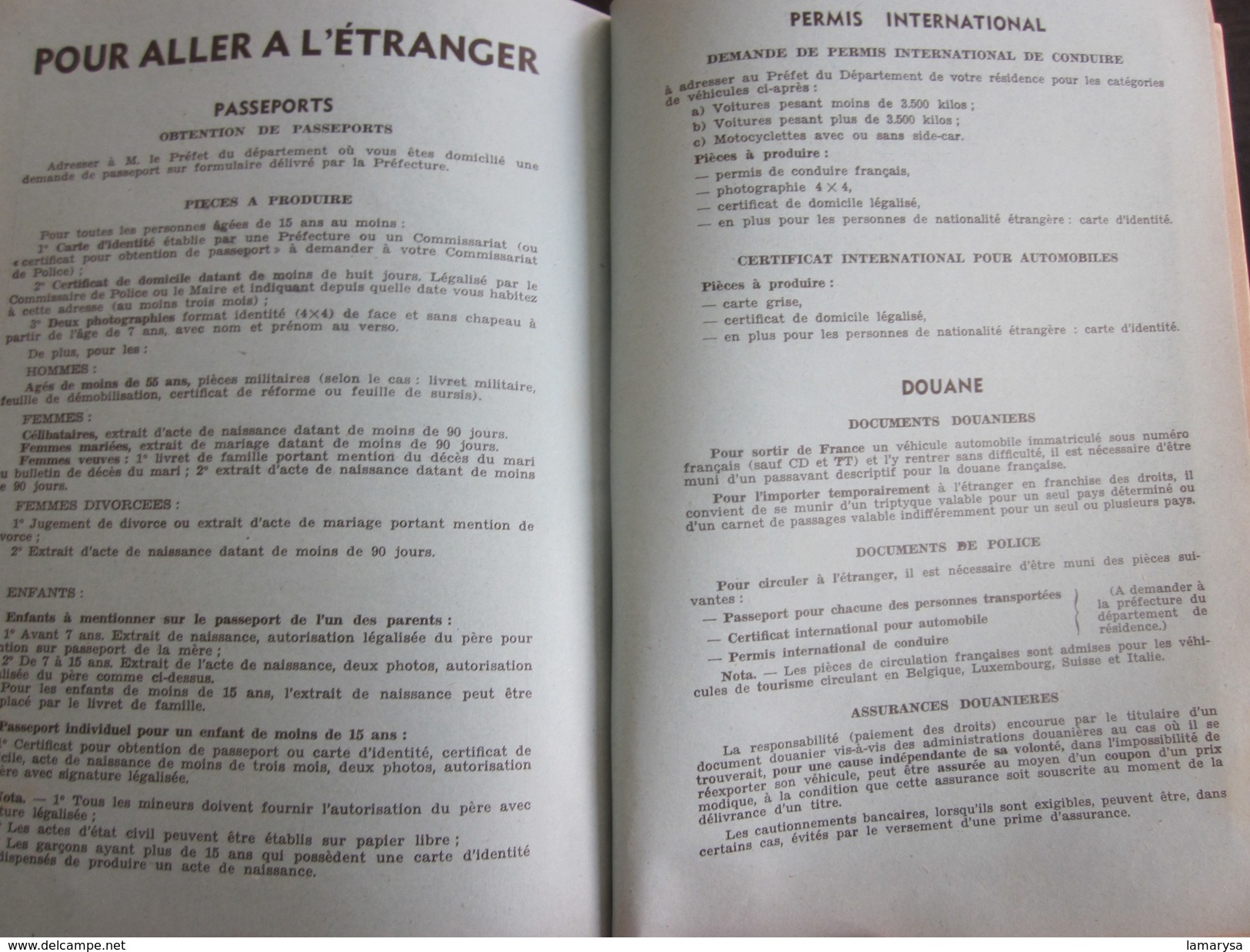 1954 DYNA PANHARD  LEVASSOR MANUEL NOTICE D'ENTRETIEN ORIGINAL VOITURE AUTOMOBILE-sécurité-durée-Faire défiler les scans