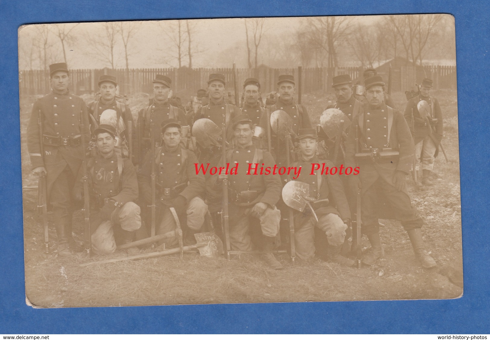 CPA Photo - Portrait De Militaire Du 3e Régiment De Génie - Voir Uniforme , Pelle , équipement - WW1 - Altri & Non Classificati