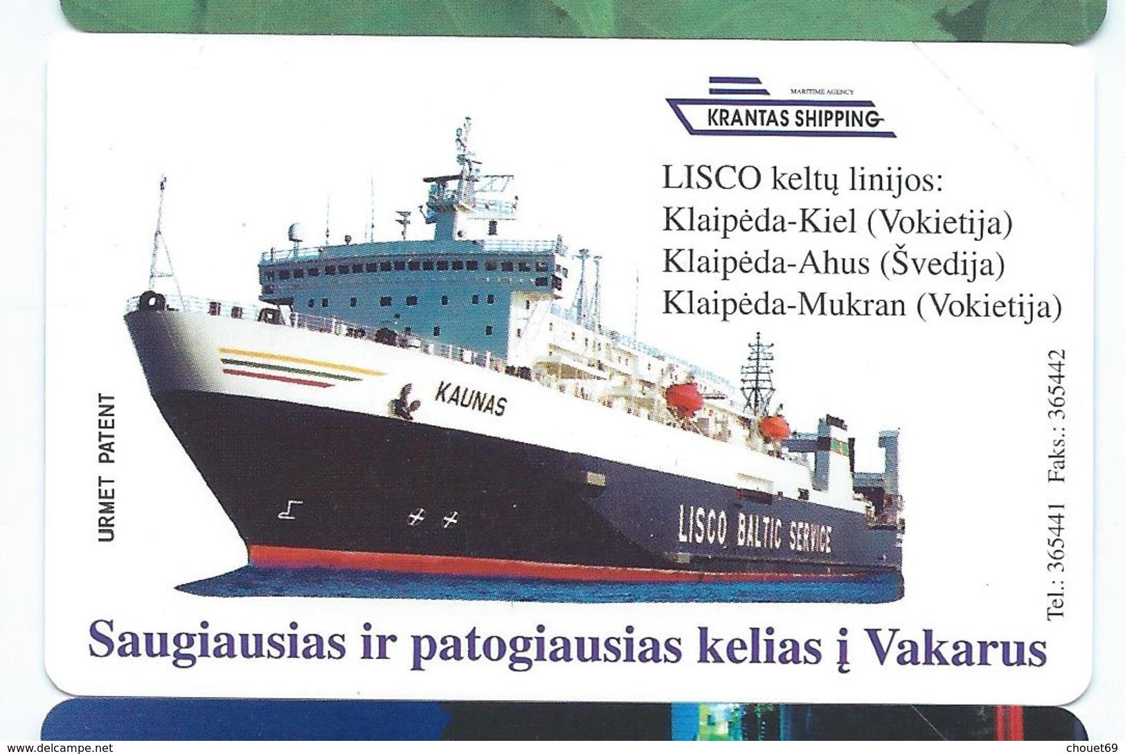 LIETUVA 24 - 50u Ship Boat Bateau Neuve URMET MINT Lituanie - Lithuania
