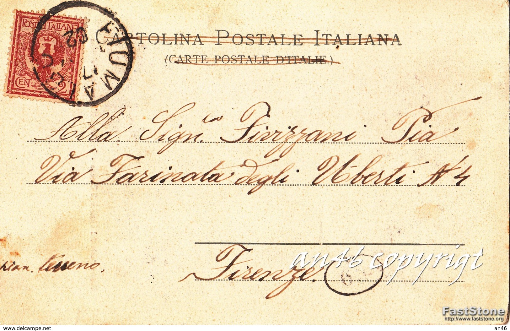 FANANO_Osservatorio Del Cimone_Confine Dell'Appenino Pistoiese_Vg Il 1902 X Firenze-ORIGINALE D'Epoca 100%-2 Scann- - Pistoia