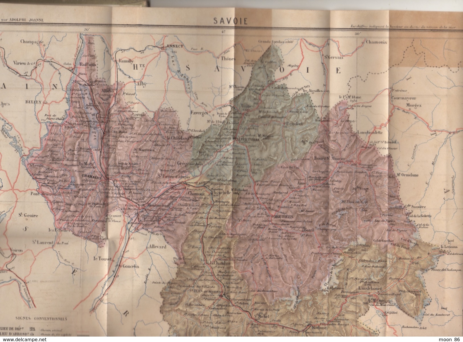 ANCIEN LIVRE GEOGRAPHIE DE LA SAVOIE 1879 - 14 GRAVURES ET 1 CARTE  64 PAGES - Alpes - Pays-de-Savoie