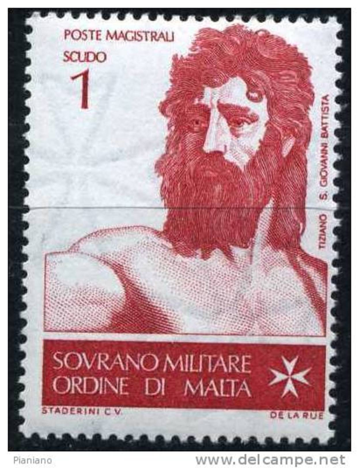 PIA - SMOM - 1967 : San Giovanni Battista Ed I Grandi Pittori  - (UN 19-22) - Sovrano Militare Ordine Di Malta