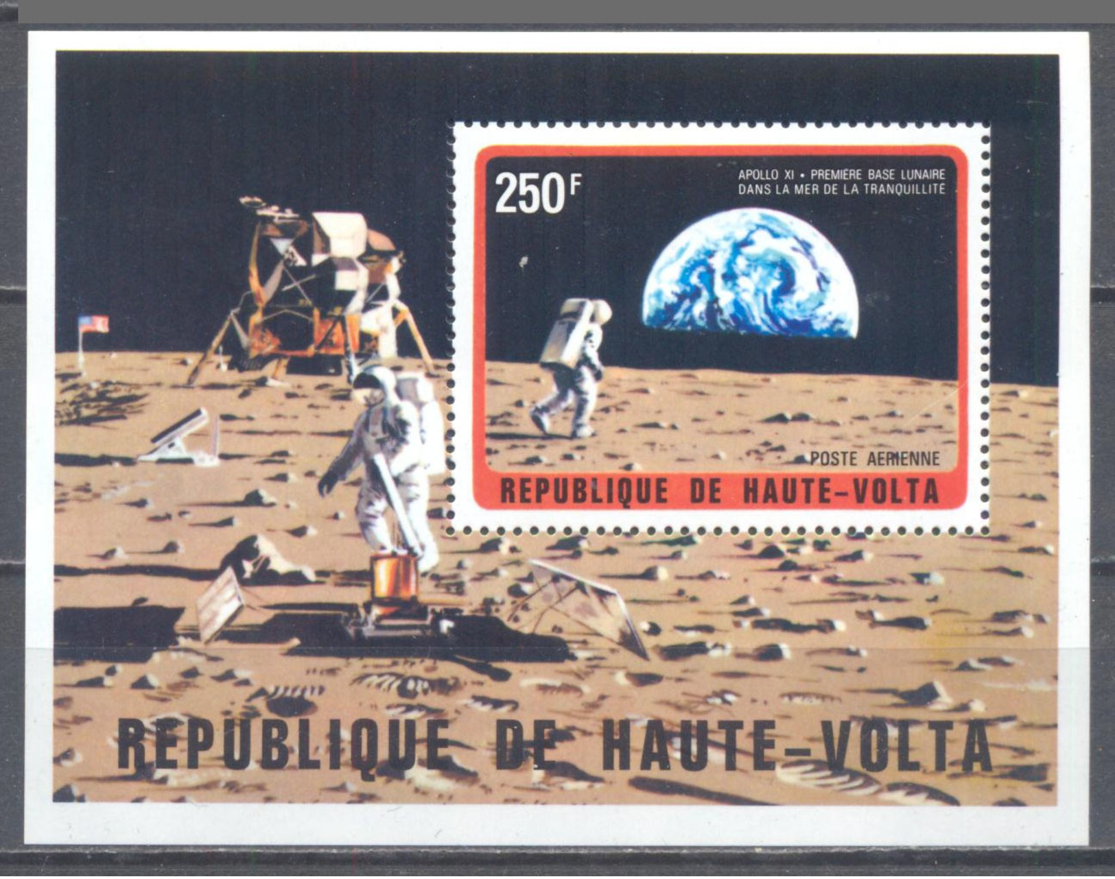 Haute Volta Bloc-feuillet YT N°5F Exploration De L'espace Neuf ** - Haute-Volta (1958-1984)