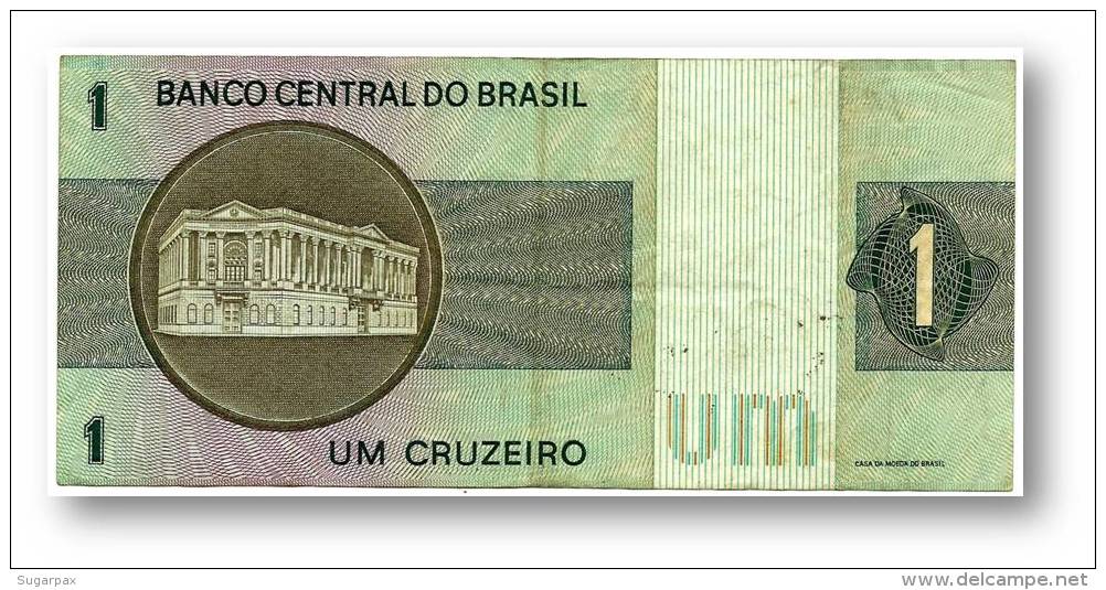 BRASIL - 1 CRUZEIRO - ND ( 1970 -72 ) - P 191 - REPLACEMENT - Serie 14* - Sign. 17 - Prefix A - LIBERTY - Brésil