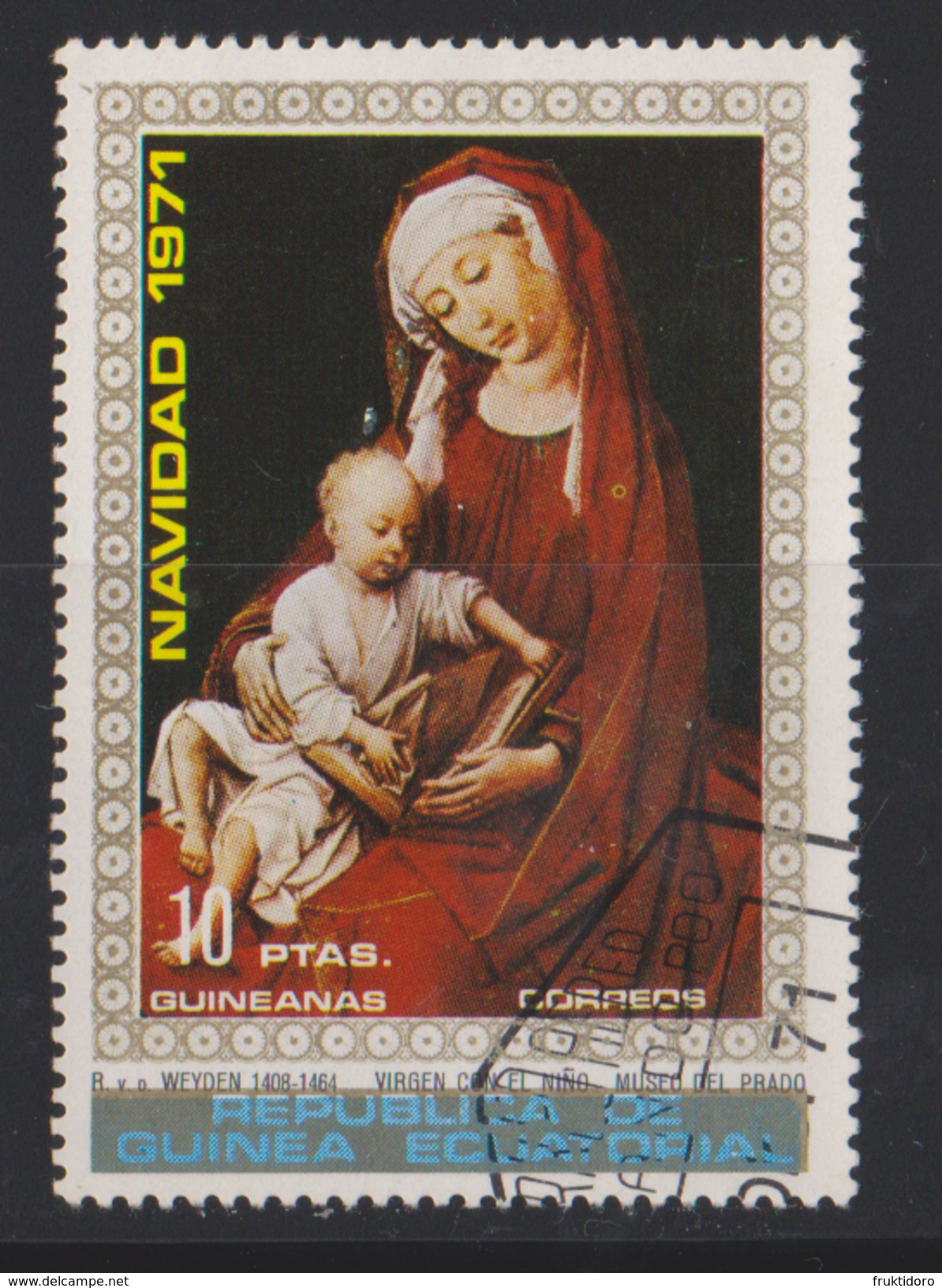 GQ Equatorial Guinea Mi 41 Christmas - Madonna By Van Der Weyden - 1972 - Equatoriaal Guinea