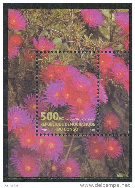 République Démocratique Du Congo - BL206 (Bloc 206) - Fleurs - 2002 - MNH - Ungebraucht