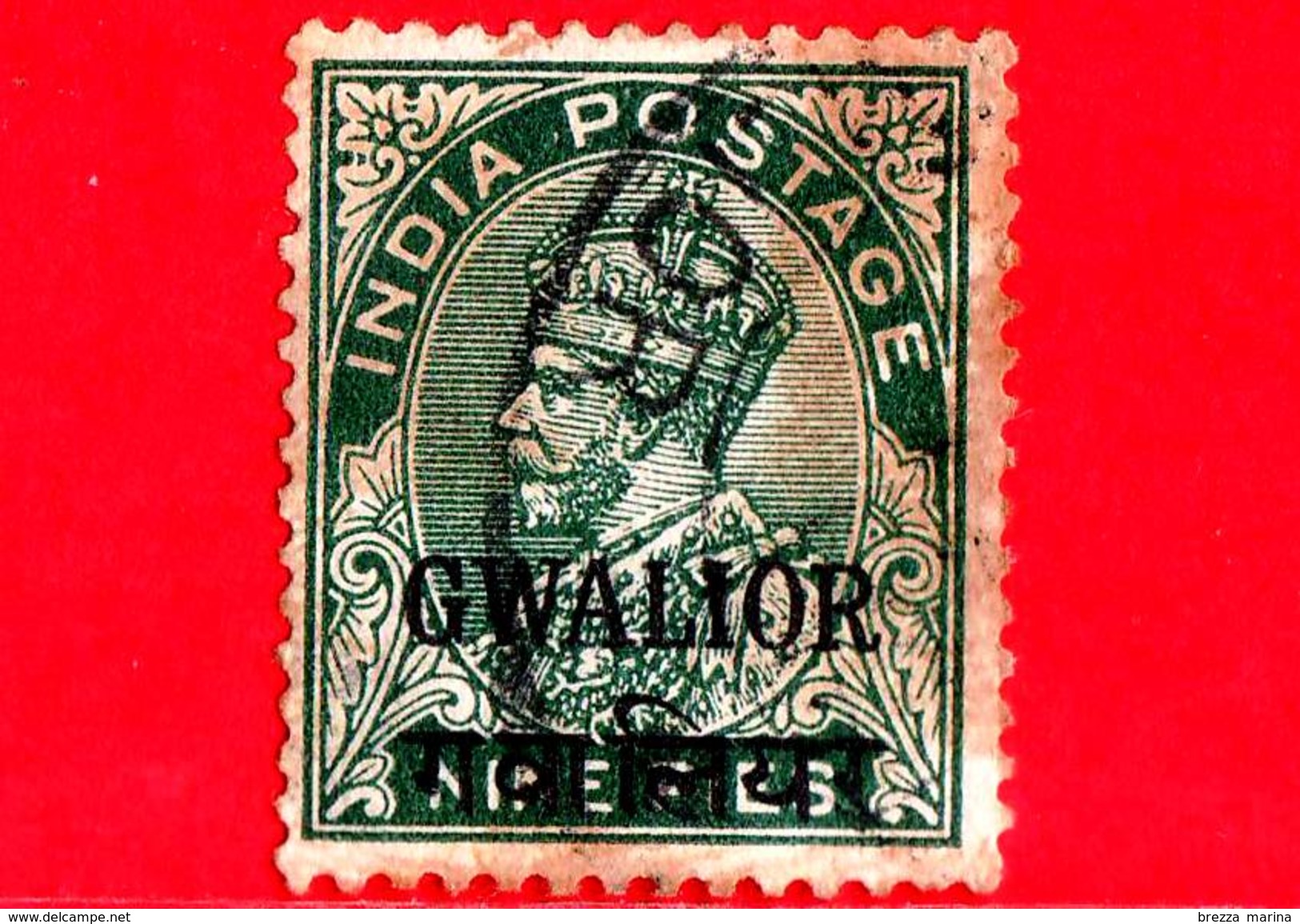 India - GWALIOR - Usato - 1937 - Re George VI - 9 - Gwalior