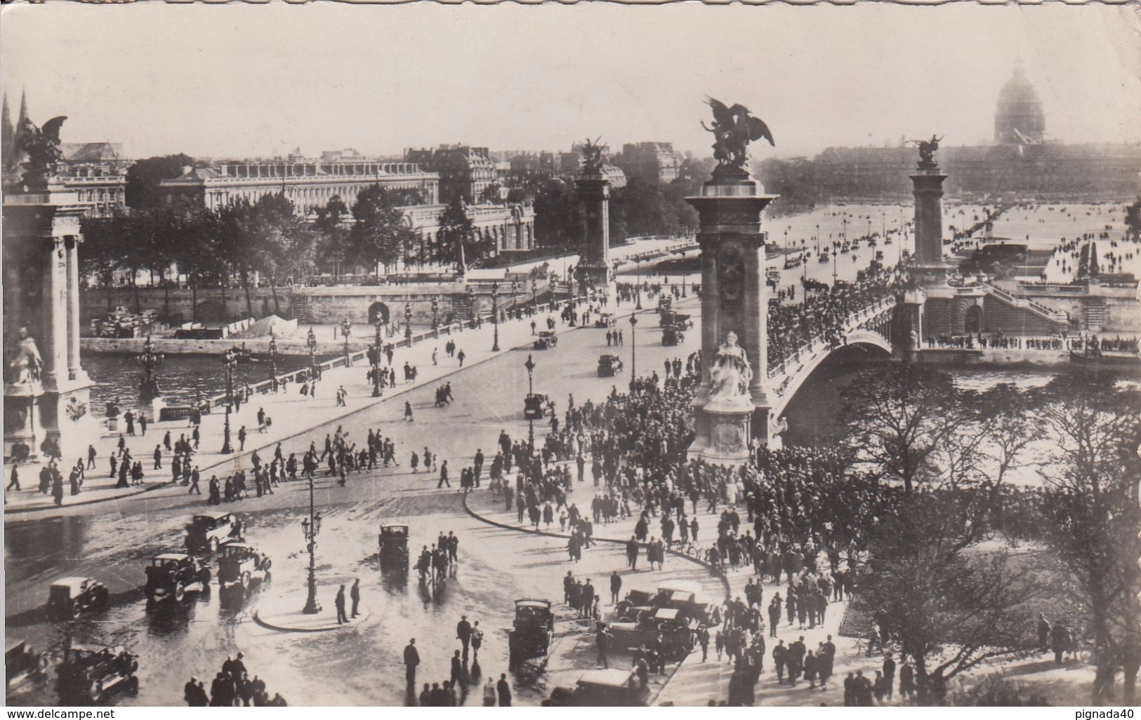 G , Cp , 75 , PARIS , Pont Alexandre III Et Les Invalides - Ponti