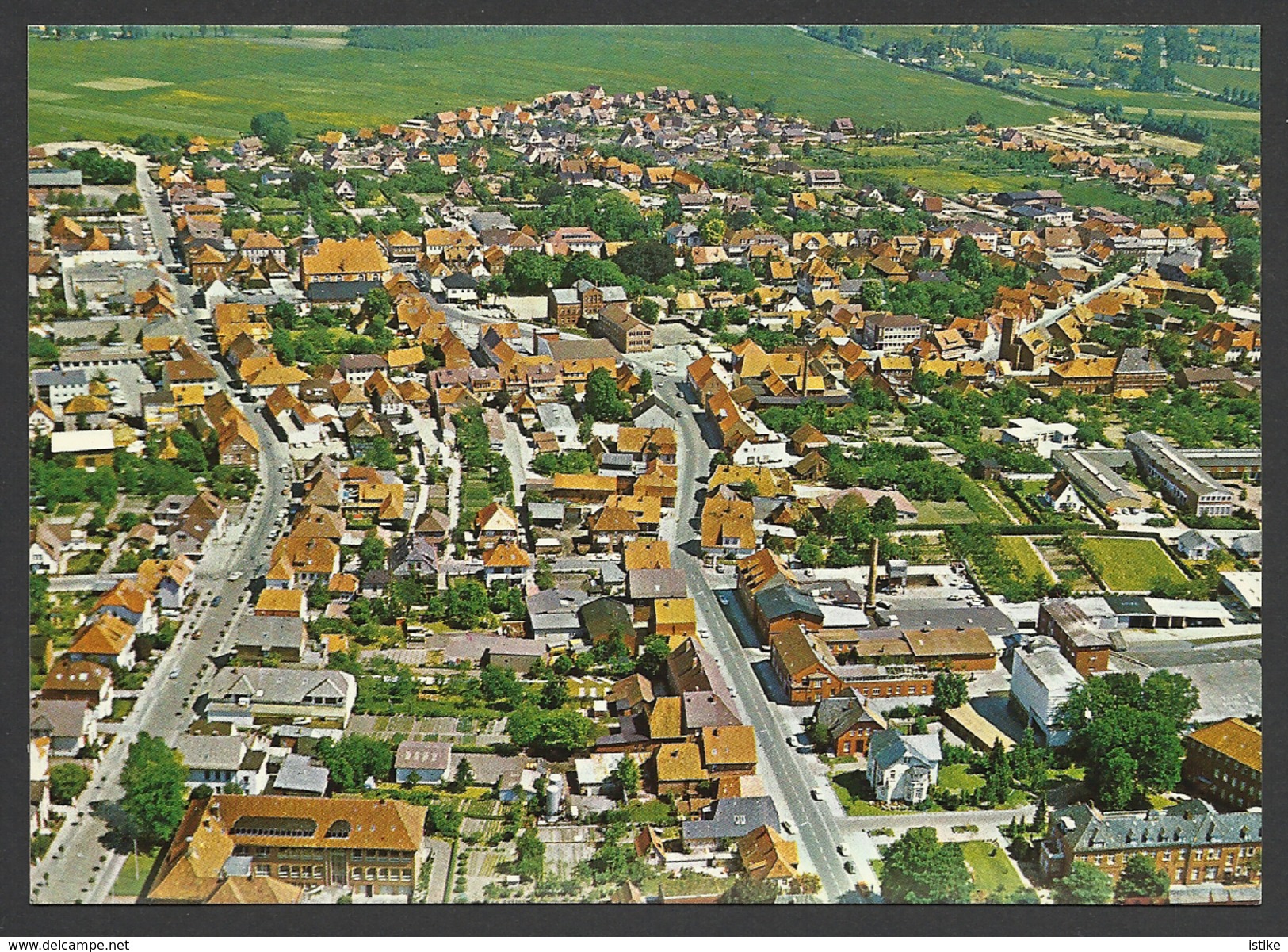 Germany, Bremervörde Partial Aerial View, 1985. - Bremervörde