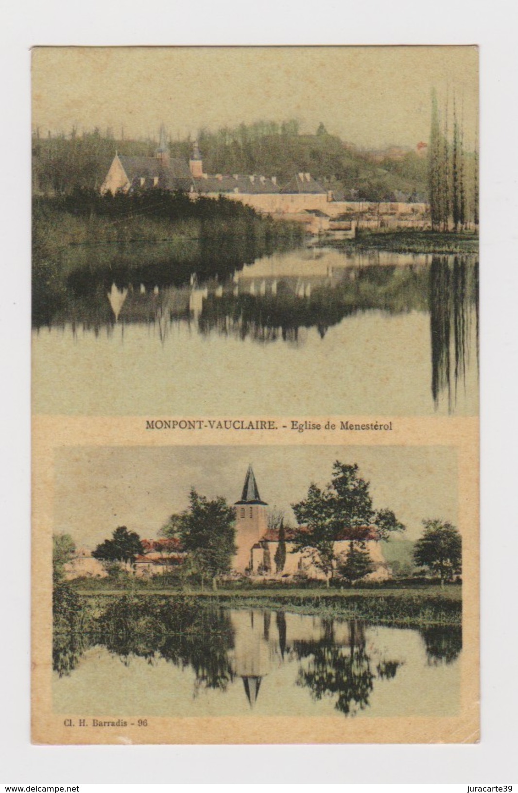 Monpont-Vauclaire.24.Dordogne.Eglise De Menestérol.1906 - Sonstige & Ohne Zuordnung