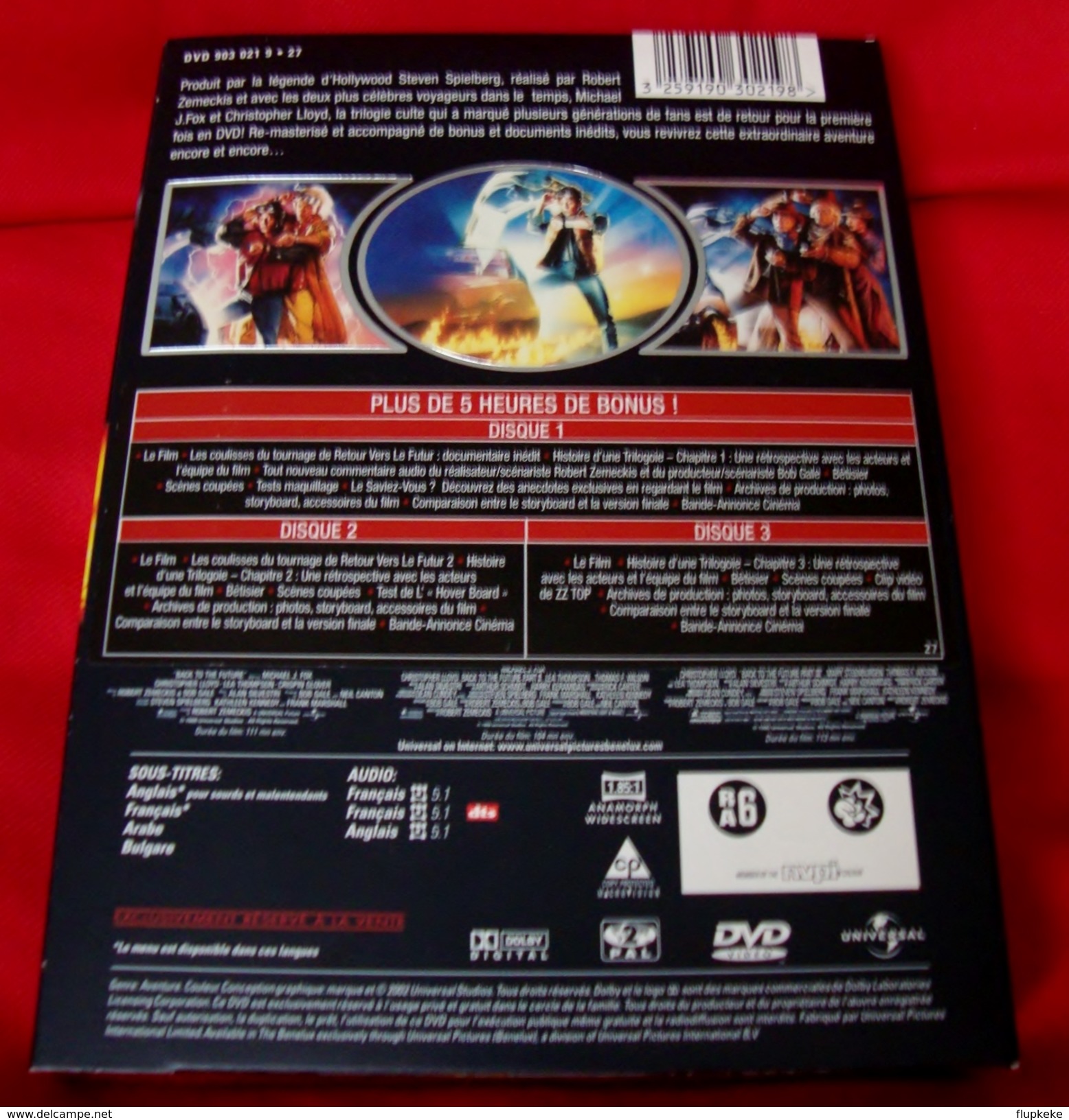 Dvd Zone 2 Retour Vers Le Futur Back To The Future Coffret Trilogie Universal Vf +vost - Sci-Fi, Fantasy