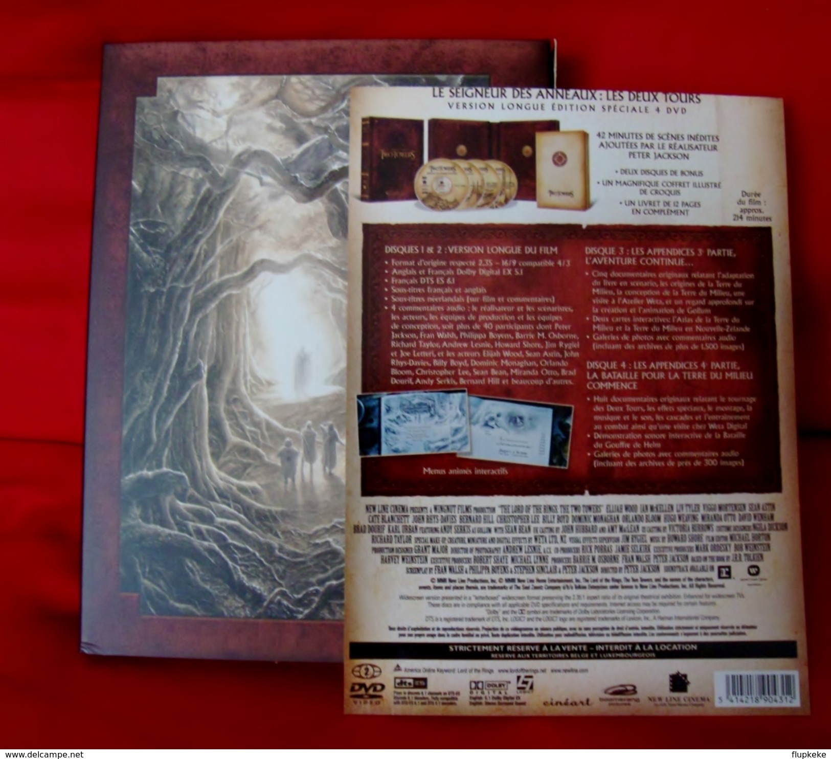 Dvd Zone 2 Le Seigneur Des Anneaux - Les Deux Tours Version Longue Cineart Edition Collector Vf +vost - Sciences-Fictions Et Fantaisie