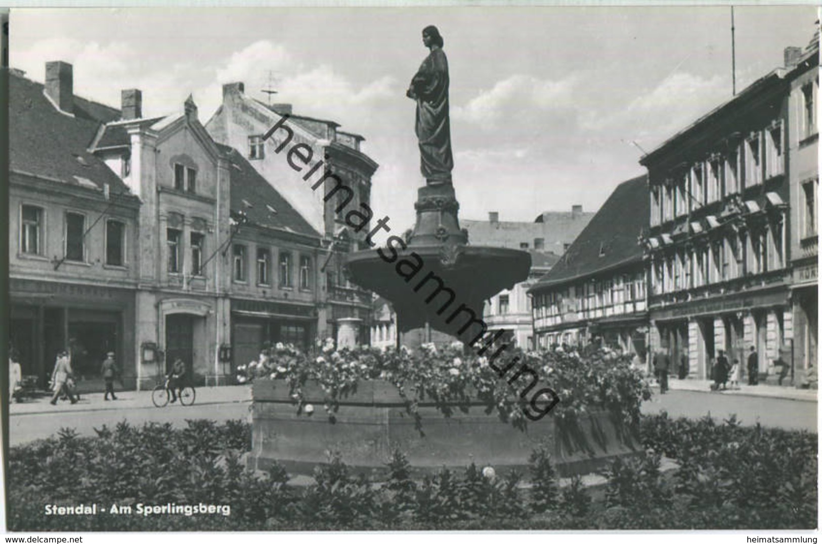 Stendal - Am Sperlingsberg - Foto-Ansichtskarte Handabzug 1957 - Verlag R. Lederbogen Karl-Marx-Stadt - Stendal