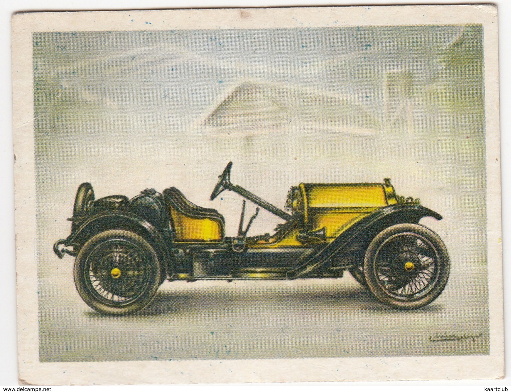 Chromo Cigarettes : Virginia 'Full Speed' - STUTZ ' Bearcat' Roadster , Bj. 1914 - (U.S.A.) - No. 33 - (2 Scans) - Andere Merken