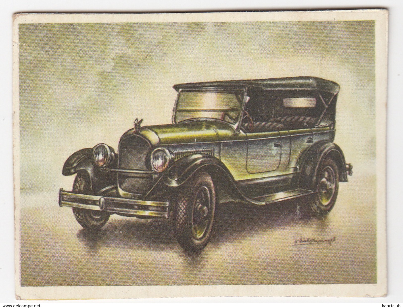 Chromo Cigarettes : Virginia 'Full Speed' - CHRYSLER '70' Tourer , Bj. 1924 - (U.S.A.) - No. 44 - (2 Scans) - Andere Merken